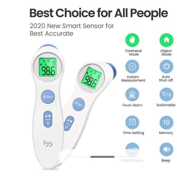 Femometer Infrared Forehead Thermometer Touchless Instant Accurate Reading - Picture 2 of 5